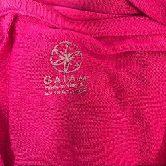 Gaiam Hooded Cowl Neck Ruched Side Top Extra Large - Picture 7 of 10